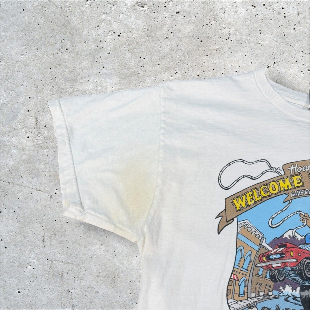 Vintage 2005 Wild West Auto Roundup T Shirt Golden Colorado Car Show L White - Picture 4 of 10